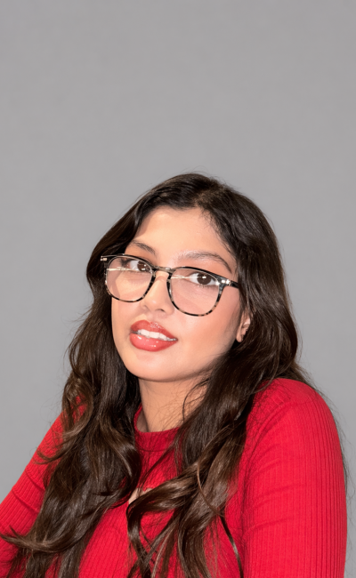 Sophisticated portrait with oversized glasses Sophisticated portrait with oversized glasses